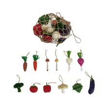 Load image into Gallery viewer, Natural Materials &amp; Foam Vegetables in Net Bag
