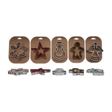 Load image into Gallery viewer, Set of 3 Stainless Steel Holiday Cookie Cutters (5 Styles)
