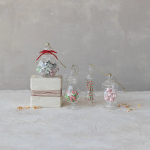 Load image into Gallery viewer, Glass Candy Jar Ornament with Faux Candy Inside (3 Styles)
