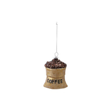 Load image into Gallery viewer, Glass Coffee Bean Sack Ornament
