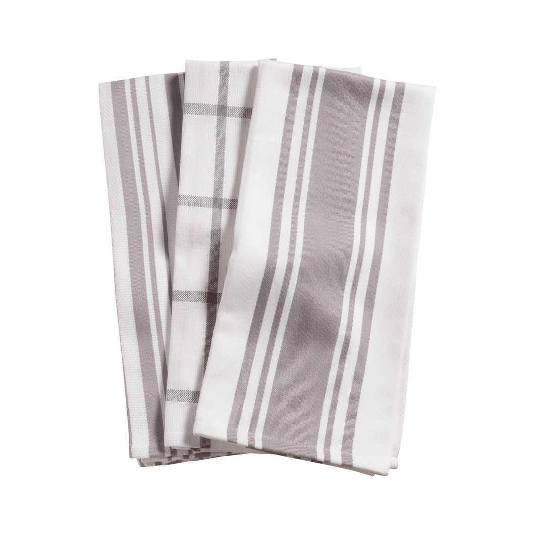 Kitchen Towel Trio Set (Various Colors)