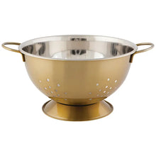 Load image into Gallery viewer, Gold Stainless Steel Colander (2 sizes)

