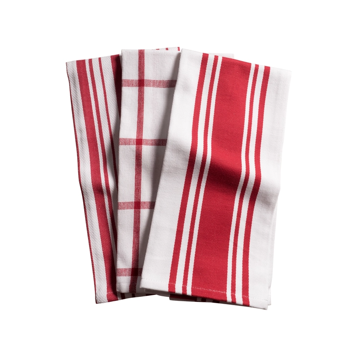 Kitchen Towel Trio Set (Various Colors)