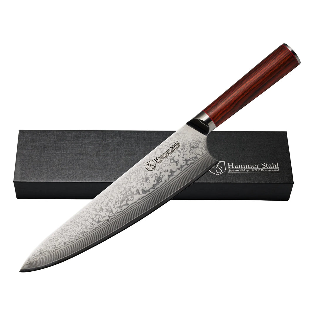 Damascus Chef's Knife - Hammer Stahl