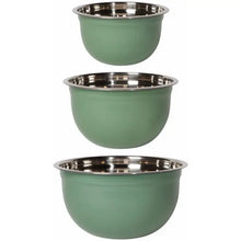 Load image into Gallery viewer, Matte Steel Mixing Bowls (set of 3)
