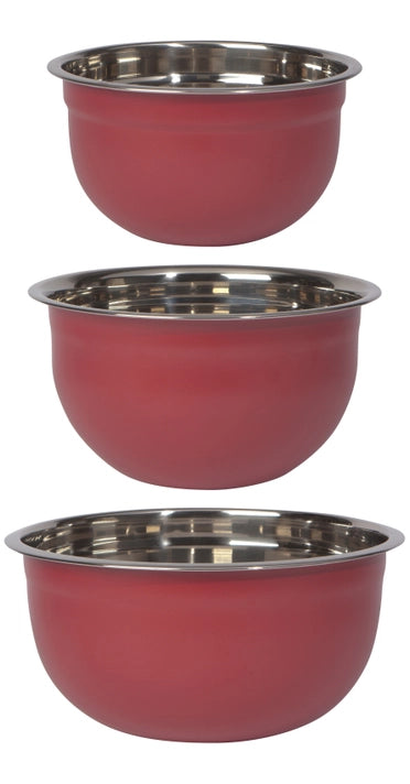 Matte Steel Mixing Bowls (set of 3)