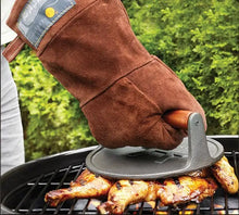 Load image into Gallery viewer, Outset Brown Leather Grill Mitt
