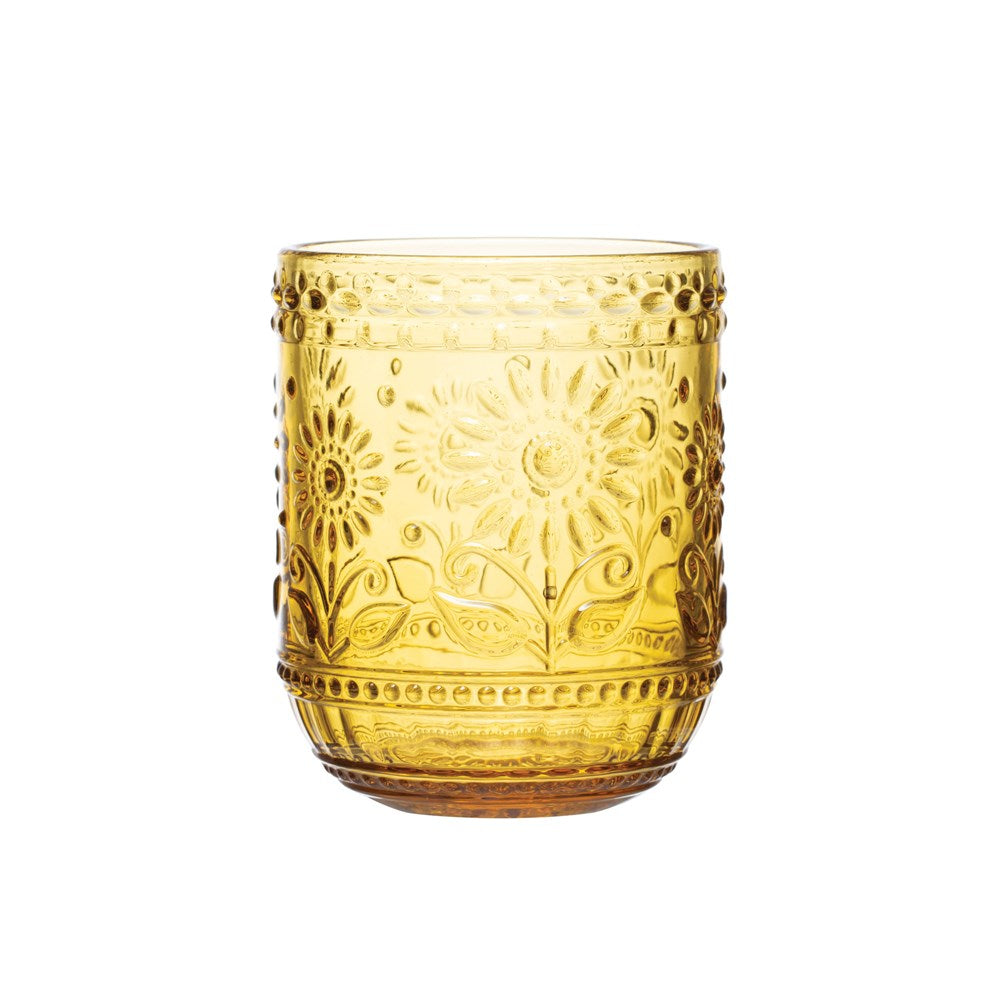 Embossed Drinking Glass (2 Colors)